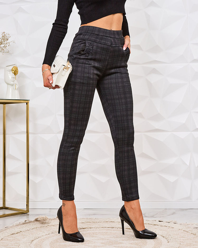 Royalfashion Damen isolierte karierte Teggings-Hose