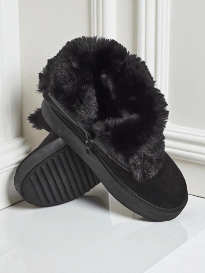 Royalfashion Kurze Damenstiefel im Schneestiefel-Stil Winter Crest