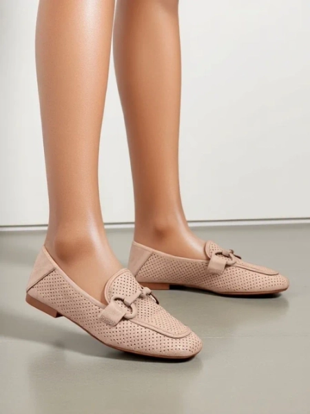 Royalfashion Durchbrochene Damenloafers Laamba