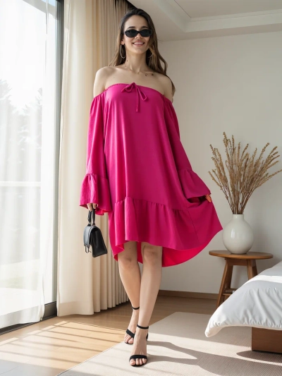Royalfashion Damenkleid a'la Spanisch mit Rüschen oversized
