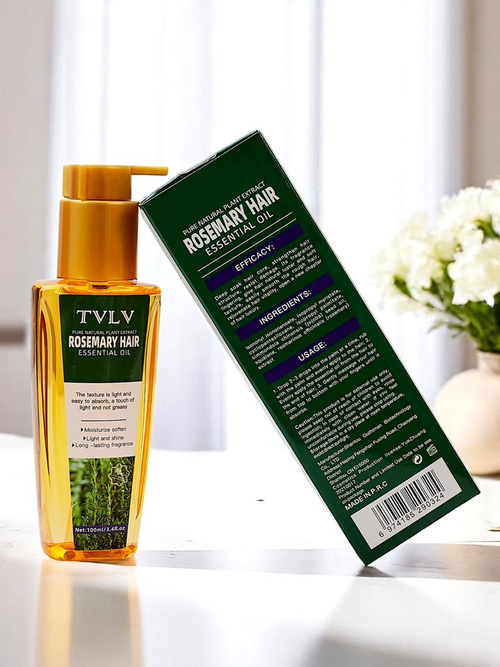 Олія для волосся з розмарином зволожує та пом'якшує волосся
