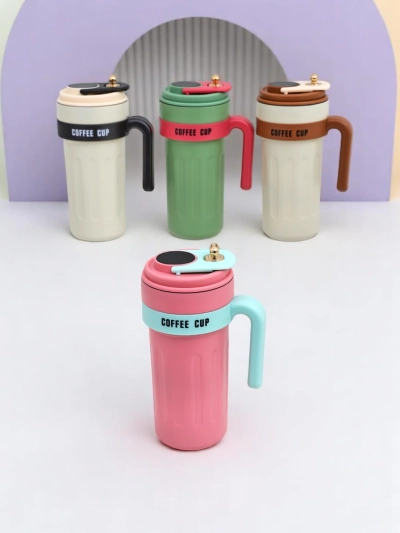 Royalfashion Thermobecher mit Ausguss und Temperatursensor Kaffeebecher