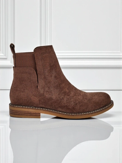 Damen Stiefeletten im Chelsea-Stil aus Öko-Wildleder Veysi