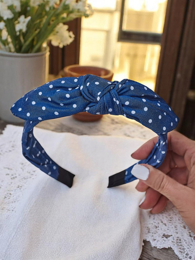 Royalfashion Polka Dot Schleifen-Haarband Lilka