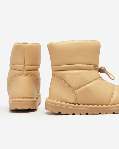 Royalfashion Damen Schlupf-Schneestiefel in braun Nevonsisia