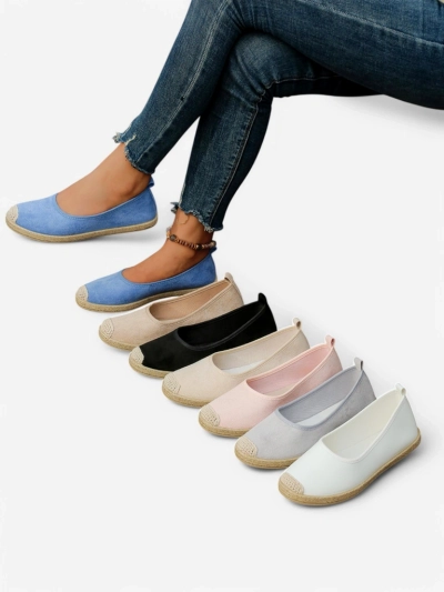 Royalfashion Damen Eco-Suede Espadrilles Aroles