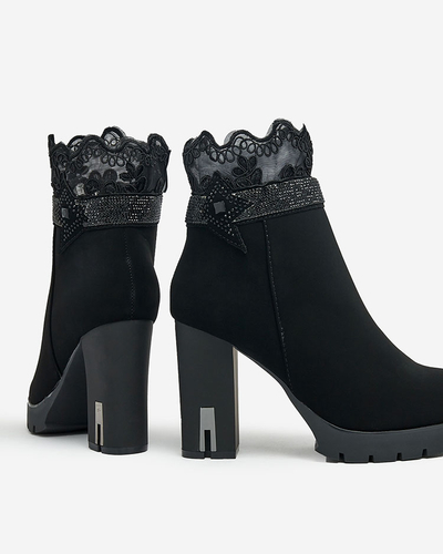 Royalfashion Women's Leroleda Decorated Stiletto Boots