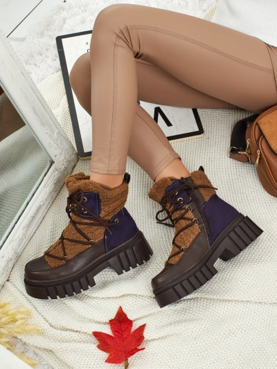 Жіночі ботильйони-воркери з хутром Cindora