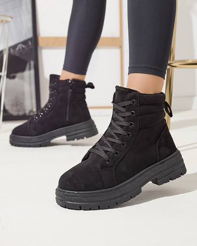 Isolierte Trapper-Stiefel für Damen in schwarzer Farbe Tivica - Schuhe