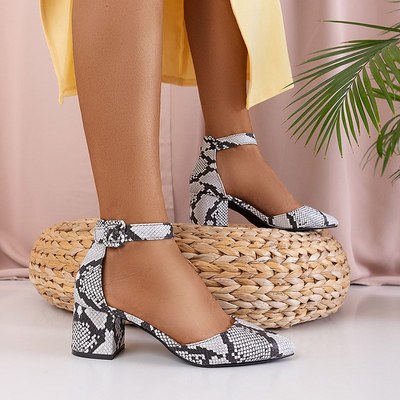 Damen-Serpentinen-Pumps am Lux-Pfosten - Schuhe