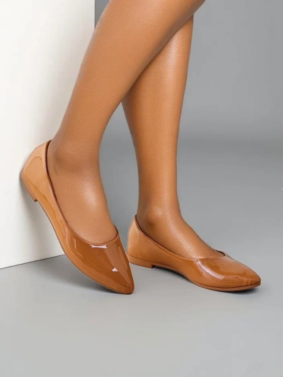 Royalfashion Damen Ballerinas aus Lackleder Aramiese