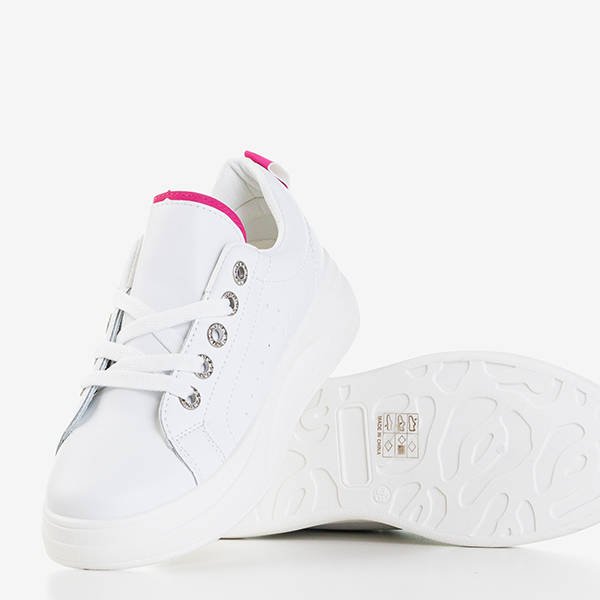 Cathleen White & Fuchsia Damen Sneakers - Schuhe