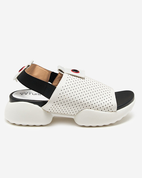 Білі жіночі сандалі з екошкіри Pueshi - Взуття