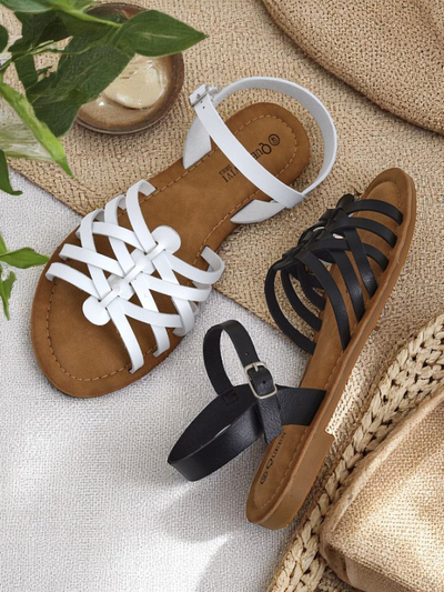 Royalfashion Damen-Sandalen mit dekorativen Riemchen Livia