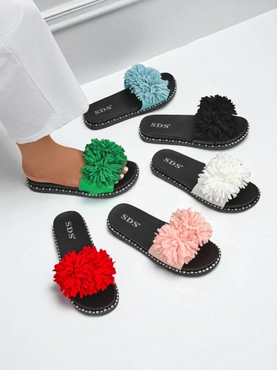 Royalfashion Damen Pantoletten Flora Blide mit flacher Sohle