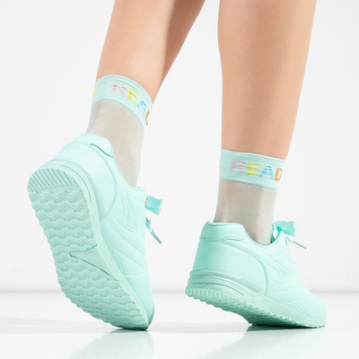 Mint Damen Sportschuhe mit einem Band Minorina - Schuhe gebunden