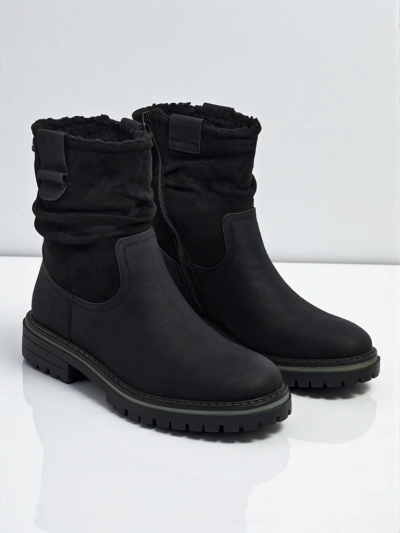 Höhere Damenstiefeletten aus Öko-Wildleder Liora