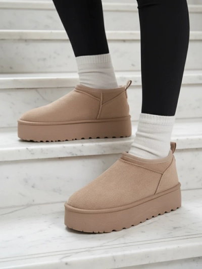 Royalfashion Damen Kurzstiefel a'la Schneestiefel Ozozi