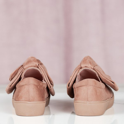 Rosa Slip-On mit Karisa-Schleife - Schuhe 1