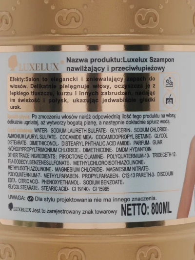 Luxelux Shampoo für strahlendes Haar 800 ml