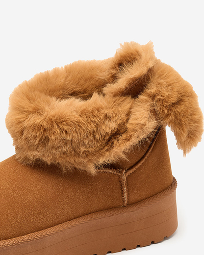 Royalfashion Boots a'la Schneestiefel für Damen in der Farbe camel Goroggo