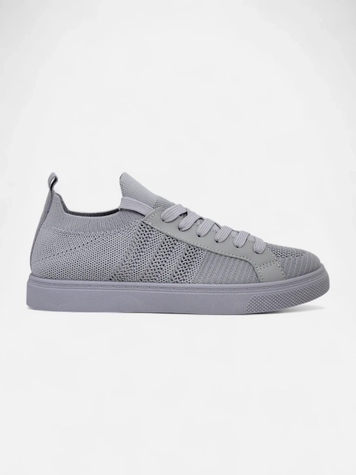 Androsia Gray Sneakers – Стильне спортивне взуття на плоскій підошві для літа та весни