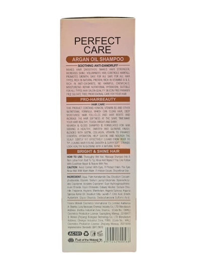 Argento Arganio Silky & Smooth Shampoo mit Keratin und Vitaminen E+B5 (800ml)