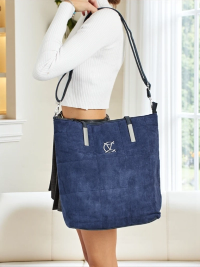 Damen Shopper Handtasche Caryenne aus Öko-Wildleder