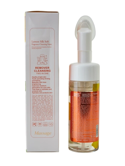 Reinigende und feuchtigkeitsspendende Gesichtsreinigungsschaum reduziert Verfärbungen ZITRONE 150 ml