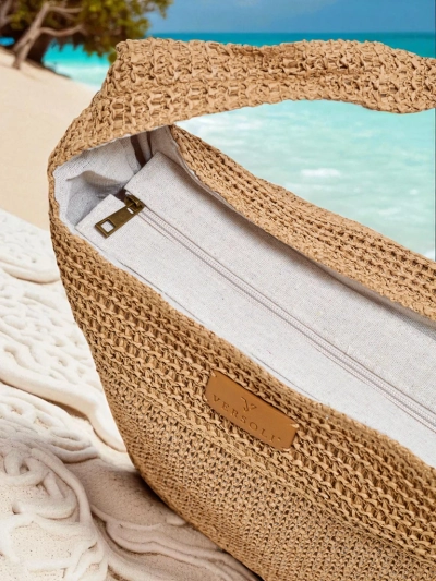 Royalfashion Große Strohtasche für Damen Marella Natura