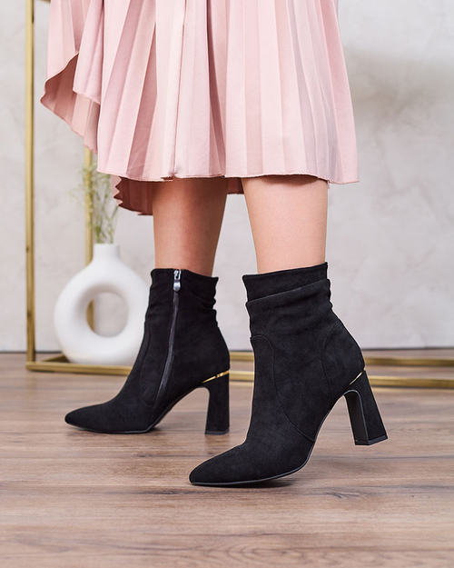 Royalfashion Чорні жіночі черевики Aharha на шпильці