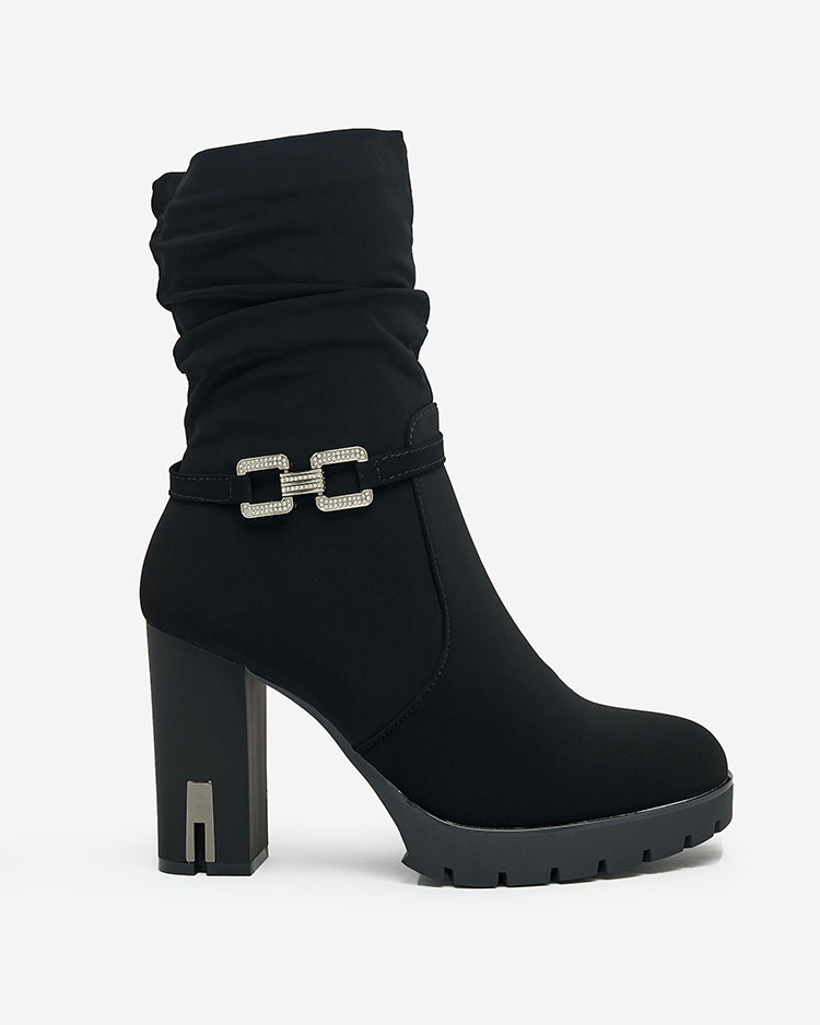 Royalfashion Women's Teroleda Decorated Stiletto Boots