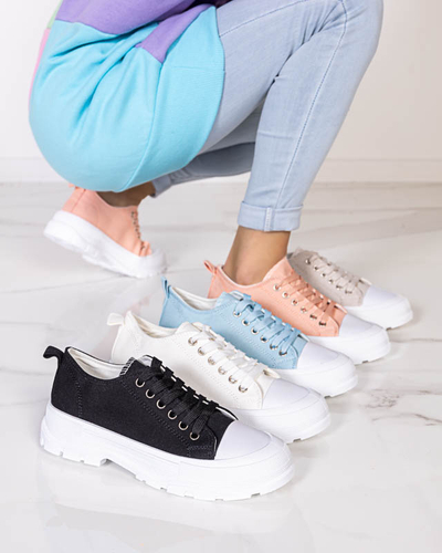 Graue Damen-Sneaker auf höherer Sohle Mytiko - Footwear