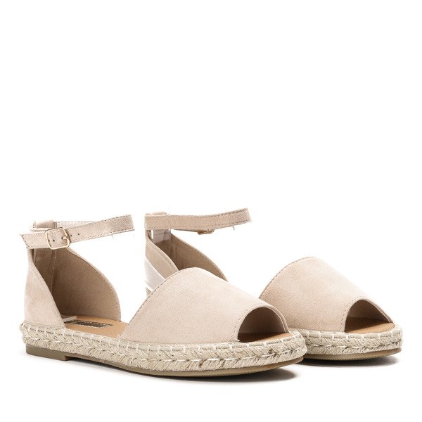 Beige Espadrilles mit Ausschnitt Velino - Footwear