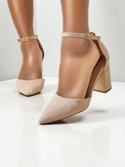 Royalfashion Damen-Eco-Suede-Pumps Caldeno