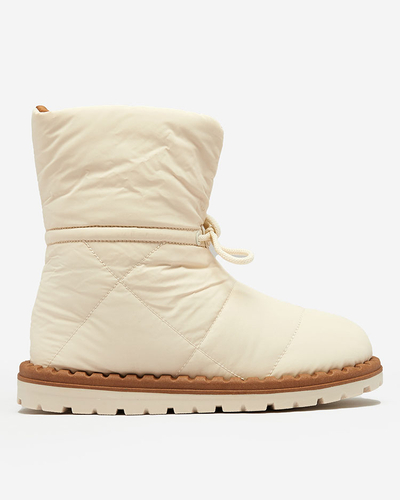 Royalfashion Damen-Schlupf-Schneestiefel in Beige Nevonsis