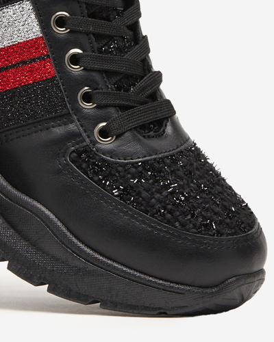 Schwarze Sportturnschuhe für Damen von Hasmali - Footwear