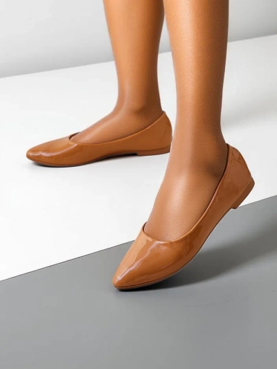 Royalfashion Damen Ballerinas aus Lackleder Aramiese