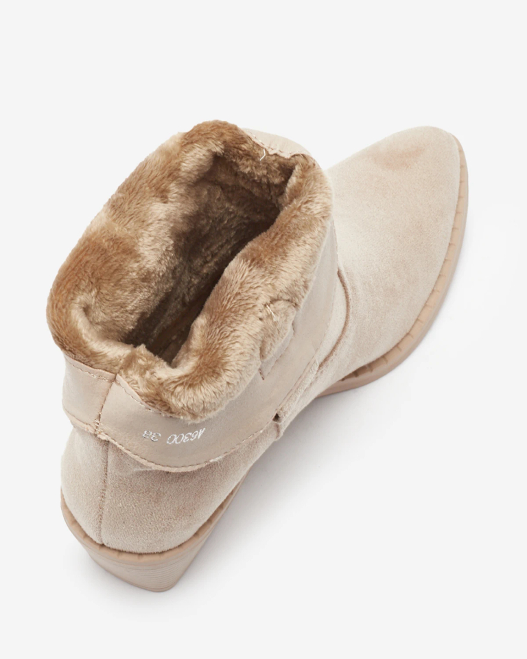 Royalfashion Beige Damen isolierte Cowboystiefel Bronco