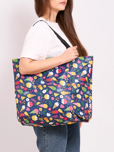 Royalfashion Patterned foldable shopping bag in wallet size