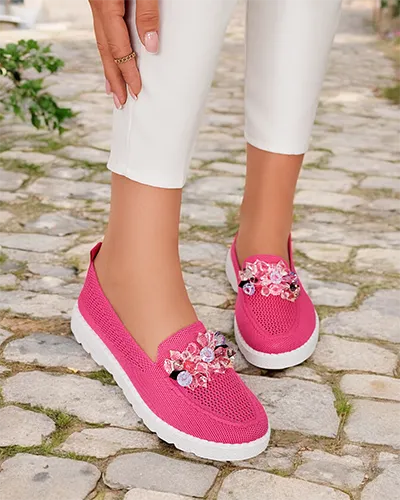 Royalfashion Damen verzierte Mokassins Hewenti