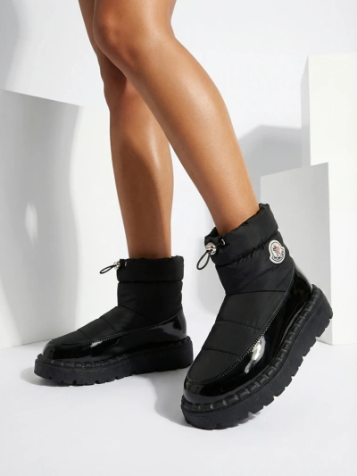 Royalfashion Damen Schlupf-Schneestiefel in schwarzer Farbe Ireda