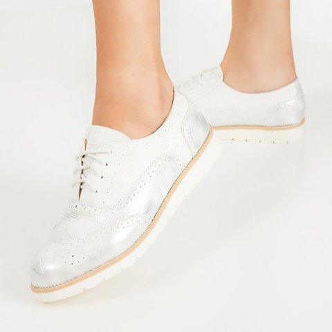 Weißer Damen-Schnürschuh Isdiohra - Footwear