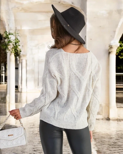 Beige Damenpullover - Kleidung