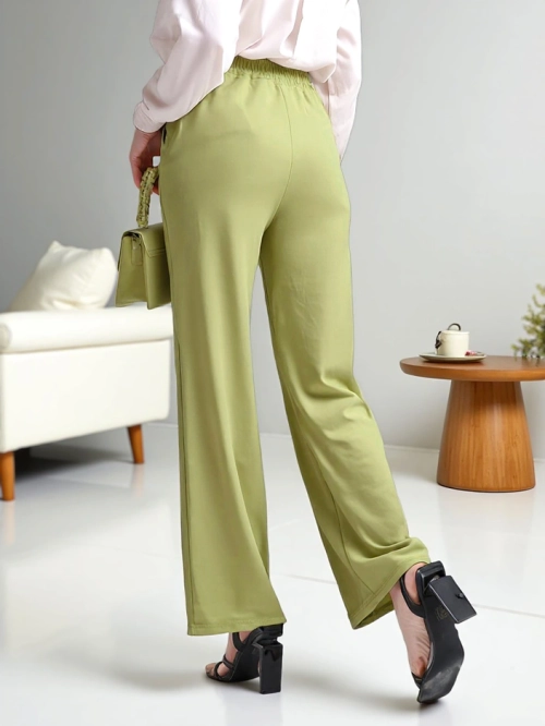 Royalfashion Широкі жіночі штани з поясом