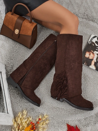 Damen Kozaki Öko-Wildleder mit Schaft Ismara