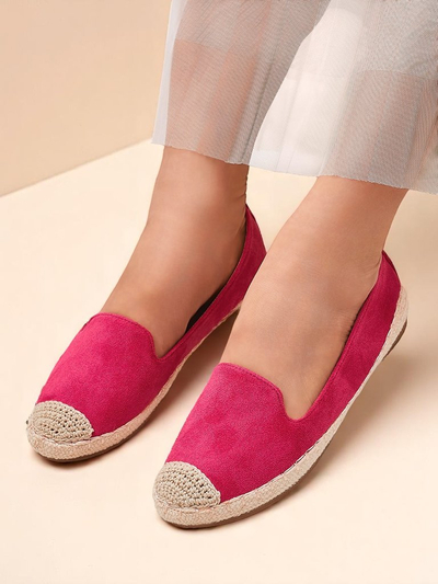 Royalfashion Damen-Espadrilles aus Öko-Wildleder Bombei