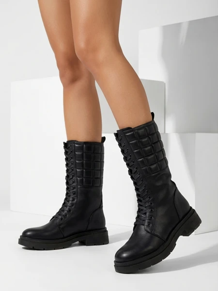 Royalfashion Damen Schnürstiefel Ominoc