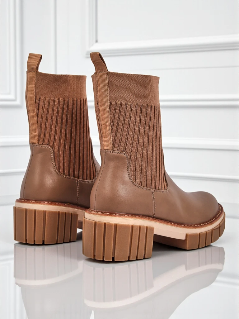 Damen Stiefeletten mit Blockabsatz aus Öko-Leder Ivy Storm