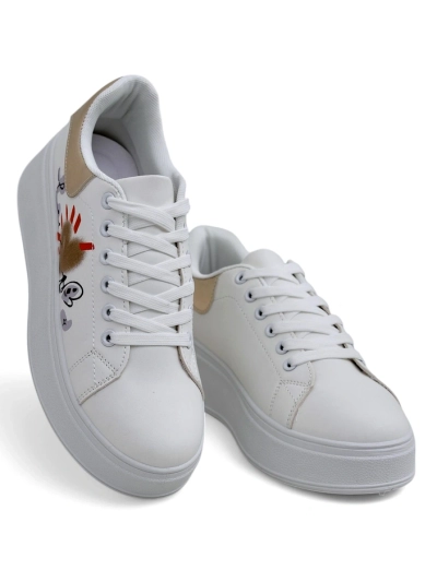 Royalfashion Damen Plattform-Sneaker mit Druck Alcape